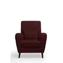 Кресло Либерти Lamb 75x90x70 см искусственный мех цвет бордовый