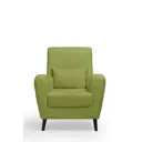 Кресло Либерти Lamb 75x90x70 см искусственный мех цвет зеленый