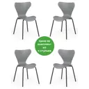Кухонный стул Tetchair Jacobsen (mod DC 102) 82x46x50 см пластик цвет черный 15180
