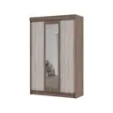 Шкаф-купе Стендмебель 201.5x130x52 см 4 полки ЛДСП цвет ясень шимо светлый/ясень шимо темный