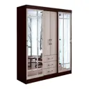 Шкаф-купе Bts 220.3x170x59.8 см 6 полок ЛДСП цвет венге/дуб лоредо