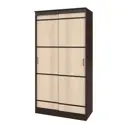 Шкаф-купе Bts 221.6x114x61.4 см 5 полок ЛДСП цвет венге/дуб лоредо