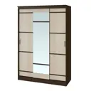 Шкаф-купе Bts 221.6x150x61.4 см 5 полок ЛДСП цвет венге/дуб лоредо
