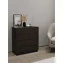 Комод Ам стиль 4 ящика 70x35x73 см дерево цвет венге
