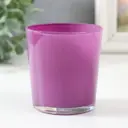 Подсвечник стеклянный Evis "Лиловый люстр" 8.5x7.5 см 25 0 мл