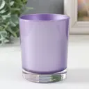 Подсвечник стеклянный Evis "Металлик" 9x7.5 см 250 мл лаванда