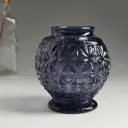 Подсвечник стеклянный Evis "Скандик марски" 10.5x10.2 см 300 мл черника