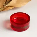 Подсвечник стеклянный Evis "Санта" 2.5x5.5 см красный