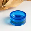 Подсвечник стеклянный Evis "Санта" 2.5x5.5 см синий