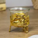 Подсвечник Simaland "Цветочек" золото 6.5x6x6 см