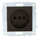 Розетка основная встраиваемая Ovivo M+K Loft 600-000317-215 цвет черный матовый