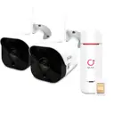Комплект видеонаблюдения 4G Ps-Link TB102-4G 2 умные камеры для улицы 1 Мп