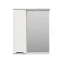 Зеркальный шкаф для ванной Misty Атлантик П-Атл-4060-010Л 60x74см белый