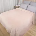 Плед La Notta MV101781/ROLN, 240x220 см, велюр, цвет розово-бежевый