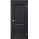 Дверь межкомнатная глухая Классико-42 90x200 см Hardflex черный с замком и петлями