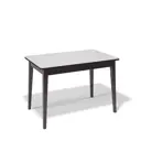 Кухонный стол прямоугольный Kenner М 110-150x76x70 см ЛДСП цвет белый/венге