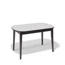 Кухонный стол прямоугольный Kenner М 130-170x76x80 см ЛДСП цвет белый/венге