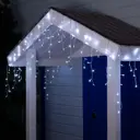 Электрогирлянда универсальная Luazon lighting 3584219 бахрома 4x4 м 180 ламп холодный белый (голубой) 1 режим работы