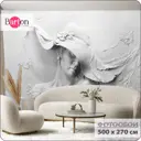 Фотообои флизелиновые Bartonwall 500x270 см Барельеф Девушка M080-G