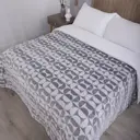 Плед La Notta Полукруг 150x200 см плюш серый