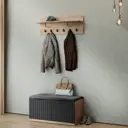 Шкаф для обуви Трия 90x47x43 см ЛДСП цвет графит