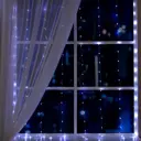 Электрогирлянда универсальная Luazon lighting 5206146 занавес 1.6x1.6 м 160 ламп холодный белый (голубой) 8 режимов работы