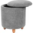 Пуф NA-АЛЬФА-1-CL995 дерево 35x35x41.5 см цвет темно-серый