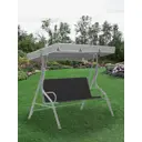 Сиденье для садовых качелей Tplus 1500x450/440 мм оксфорд 600 чёрный