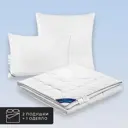 Набор 1 одеяло+2 подушки Landau 50% гусиный пух 50% перо в хлопковом тике 175x200 см 70x70 см
