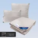 Набор 2 одеяла+2 подушки Himalayas кашмирский пух в хлопковом тике 140x200 см 70x70 см