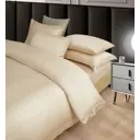 Комплект постельного белья Arya home Tencel Arty двуспальный жаккард кремовый