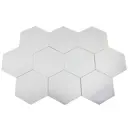 Набор декоративных самоклеящихся зеркал Соты 10 шт 16x18.5x9 см