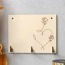 Ключница Simaland 9644506, ХДФ, 15x12 см, цвет светло-бежевый