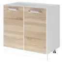 Напольный шкаф под мойку Sav Agata 80x82x47 см МДФ цвет дуб сонома