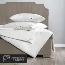 Набор 1 одеяло+2 подушки Cotton хлопковое волокно в хлопковом тике 140x205 см 50x70 см