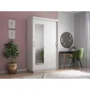 Шкаф-купе МК Е1 LITED80_B Lite 80x212x59.50 см ЛДСП 2 двери 7 полок цвет белый