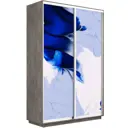 Шкаф-купе МК Е1-Юг Экспресс 1010 220x120x45 см 7 полок ЛДСП цвет бетон