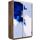 Шкаф-купе МК Е1-Юг Экспресс 1010 220x140x45 см 7 полок ЛДСП цвет крафт табачный
