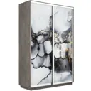 Шкаф-купе МК Е1-Юг Экспресс 1001 240x120x60 см 7 полок ЛДСП цвет бетон