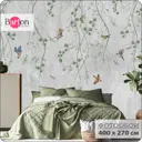Фотообои флизелиновые Bartonwall 400x270 см Растения Птицы N129-G