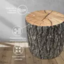 Пуф Трия 42x42 см цвет серый