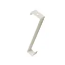 Крючок на дверь Basic 2.5x18x7.2 см сталь цвет белый нагрузка до 15 кг