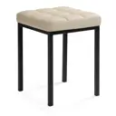 Табурет Woodville 35x47x35 см металл цвет бежевый/черный матовый