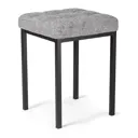 Табурет Woodville 35x47x35 см металл цвет серый