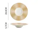 Набор тарелок 2 шт Homium Tudor 28.80x6.50x28.80 см керамика цвет белый/желтый