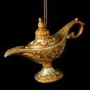 Елочная игрушка Лампа аладдина Erichkrause decor 53504 47 см х 29 см жёлтый/золотой
