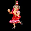 Елочная игрушка Миссис санта Erichkrause decor 59298 37 см х 35 см разноцветный