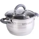 Кастрюля 2.9 л с крышкой Mayer&boch 30943 нержавеющая сталь цвет серебристый