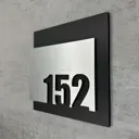 Цифры на дверь квартиры Бестмедиа самоклеящиеся №152 15x12 см царапанное серебро