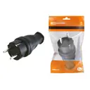 Вилка Tdm electric SQ0612-0001 250 В с заземлением цвет черный
